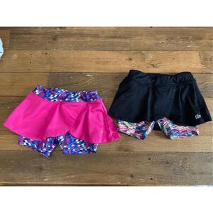 Skechers active size 4 toddler girl skorts skirts shorts black pink blue